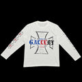 CROSS WHITE LONG SLEEVE TEE