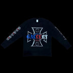 Cross black long sleeve tee