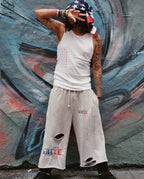 Grey cross jogging short